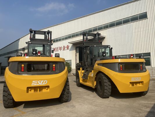 Steel Coil Handling 16 Ton Heavy Duty Forklift Truck With Fork Positioner Clamp