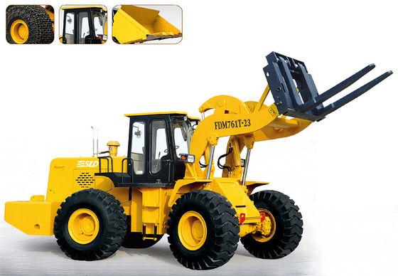 175kw 3430 মিমি মাস্ট 23 টন লিফটিং ব্লক ফর্কলিফ্ট লোডার