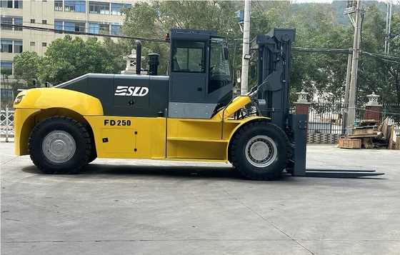 শক্তিশালী FD250 25t ভারী দায়িত্ব ফোর্ক ট্রাক ভারী আইটেম সঙ্গে ফোর্কলিফ্ট 1-2 বছর