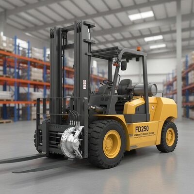 Hydraulic Braking System Heavy Lift Forklift FD250 Customizable Equipment Engineered for Loading Unloading and Transport