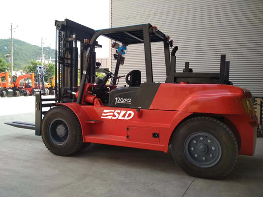 FD120 3000 মিমি মাস্ট উত্তোলন 12000kgs 12 টন ভারী কাঁটাচামচ ট্রাক
