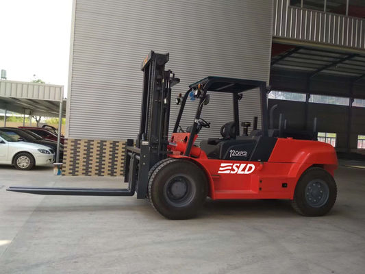FD120 3000 মিমি মাস্ট উত্তোলন 12000kgs 12 টন ভারী কাঁটাচামচ ট্রাক