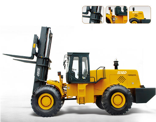 40k 20000kgs 20Tons রাফ টেরেন ফর্কলিফ্ট ট্রাকগুলি যুক্ত