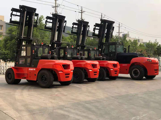 কমলা লাল ভারী লিফট ফর্কলিফ্ট কাস্টমাইজড OEM নামমাত্র লোড 15000kgs সঙ্গে