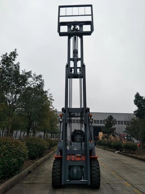 হাইড্রোলিক ট্রান্সমিশন 4800mm 3 টন ডিজেল ফর্কলিফট সহ 3 স্টেজ ফুল ফ্রি মাস্ট